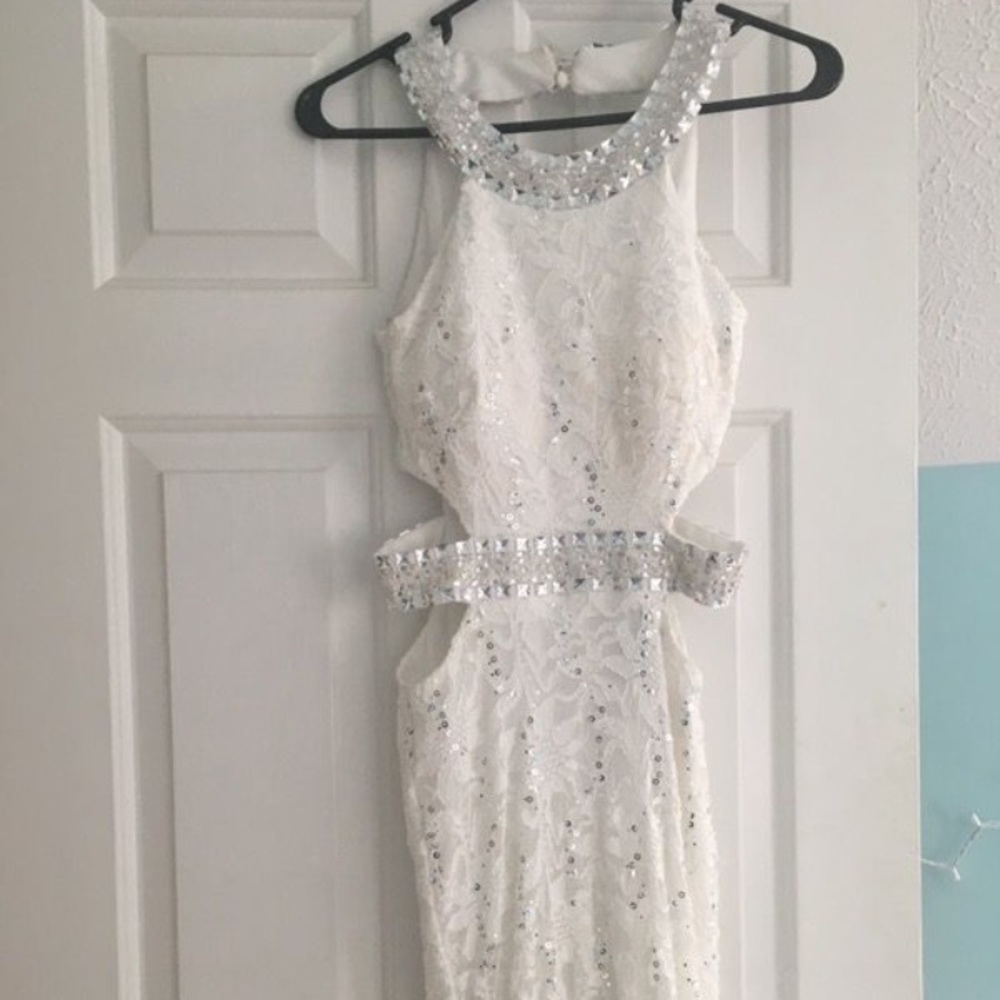 White prom dress